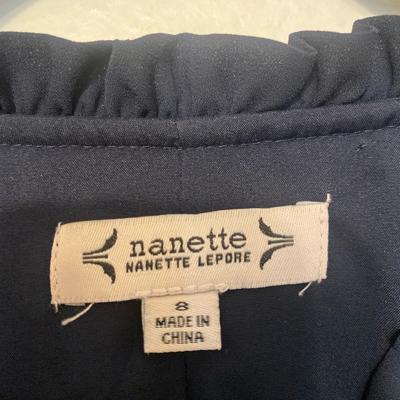 Nanette Lepore Women's Pleated Dress with Tie String Size 8 - Picture 9 of 10